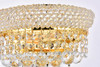 ELEGANT LIGHTING V1802W12G/RC 1802 Primo Collection Wall Sconce W12in H6in E7in Lt:2 Gold Finish (Royal Cut Crystals)