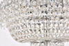 ELEGANT LIGHTING V1900F16C/RC 1900 Century Collection Flush Mount D16in H10in Lt:4 Chrome Finish (Royal Cut Crystal)
