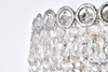 ELEGANT LIGHTING V1900W12C/RC 1900 Century Collection Wall Sconce W12in H6in E7.5in Lt:2 Chrome Finish (Royal Cut Crystal)