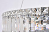 ELEGANT LIGHTING V2030D28C/RC 2030 Maxime Collection Hanging Fixture D28in H7.5in Lt:12 Chrome Finish (Royal Cut Crystals)