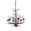 WAREHOUSE OF TIFFANY RL1014 Kinsley Wonderland 6-light Crystal/ Bronze Chandelier