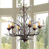 WAREHOUSE OF TIFFANY RL1014 Kinsley Wonderland 6-light Crystal/ Bronze Chandelier