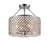 WAREHOUSE OF TIFFANY RL8068 Kirsten Crystal Semi-Flush Mount