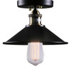 WAREHOUSE OF TIFFANY LD4016 Candice 1-light Black Edison Lamp with Bulb
