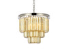 URBAN CLASSIC 1231D20PN-GT/RC Sydney 9-Light Chandelier, Royal Cut Golden Teak (Smoky)