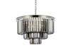 URBAN CLASSIC 1231D26PN-SS/RC Sydney 9-Light Chandelier, Royal Cut Silver Shade (Grey)