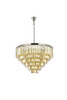 URBAN CLASSIC 1231D44PN-GT/RC Sydney 33-Light Chandelier, Royal Cut Golden Teak (Smoky)