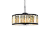 URBAN CLASSIC 1233D35MB-GT/RC Chelsea 10-Light Chandelier, Royal Cut Golden Teak (Smoky)