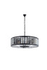 URBAN CLASSIC 1233G43MB-SS/RC Chelsea 10-Light Chandelier, Royal Cut Silver Shade (Grey)