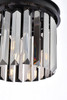 URBAN CLASSIC 1238D12MB-SS/RC Sydney 3-Light Pendant, Royal Cut Silver Shade (Grey)