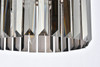 URBAN CLASSIC 1238D16PN-SS/RC Sydney 3-Light Pendant, Royal Cut Silver Shade (Grey)
