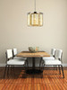 URBAN CLASSIC 1238D20PN-GT/RC Sydney 6-Light Pendant, Royal Cut Golden Teak (Smoky)