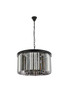 URBAN CLASSIC 1238D26MB-SS/RC Sydney 8-Light Chandelier, Royal Cut Silver Shade (Grey)