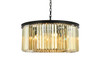 URBAN CLASSIC 1238D31MB-GT/RC Sydney 8-Light Chandelier, Royal Cut Golden Teak (Smoky)