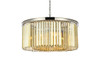 URBAN CLASSIC 1238D31PN-GT/RC Sydney 8-Light Chandelier, Royal Cut Golden Teak (Smoky)