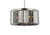 URBAN CLASSIC 1238D31PN-SS/RC Sydney 8-Light Chandelier, Royal Cut Silver Shade (Grey)