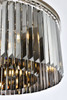 URBAN CLASSIC 1238D31PN-SS/RC Sydney 8-Light Chandelier, Royal Cut Silver Shade (Grey)