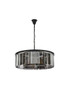 URBAN CLASSIC 1238G43MB-SS/RC Sydney 10-Light Chandelier, Royal Cut Silver Shade (Grey)