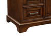 ELEGANT DECOR VF15048TK 48 In. Single Bathroom Vanity Set In Teak ELEGANT DECOR VF15048TK 48 In. Single Bathroom Vanity Set In Teak