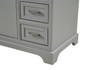 ELEGANT DECOR VF15048GR 48 In. Single Bathroom Vanity Set In Light Grey ELEGANT DECOR VF15048GR 48 In. Single Bathroom Vanity Set In Light Grey