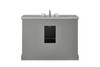 ELEGANT DECOR VF15048GR 48 In. Single Bathroom Vanity Set In Light Grey ELEGANT DECOR VF15048GR 48 In. Single Bathroom Vanity Set In Light Grey