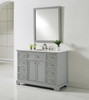 ELEGANT DECOR VF15048GR 48 In. Single Bathroom Vanity Set In Light Grey ELEGANT DECOR VF15048GR 48 In. Single Bathroom Vanity Set In Light Grey