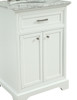 ELEGANT DECOR VF15024WH 24 In. Single Bathroom Vanity Set In White ELEGANT DECOR VF15024WH 24 In. Single Bathroom Vanity Set In White
