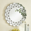 Elegant Decor MR9128 Sparkle 35 in. Contemporary Round Mirror in Clear