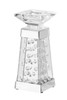 Elegant Decor MR9108 Sparkle 4 in. Contemporary Crystal Candleholder in Clear