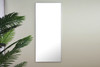 ELEGANT DECOR MR4086S Metal frame Rectangle Mirror 30 inch Silver