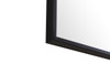 ELEGANT DECOR MR4081BK Metal frame Rectangle Mirror 18 inch Black