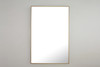 ELEGANT DECOR MR4078BR Metal frame Rectangle Mirror 28 inch Brass