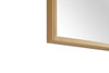 ELEGANT DECOR MR4075BR Metal frame Rectangle Mirror 24 inch Brass
