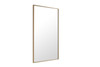 ELEGANT DECOR MR4075BR Metal frame Rectangle Mirror 24 inch Brass