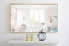 ELEGANT DECOR MR4075BR Metal frame Rectangle Mirror 24 inch Brass