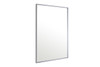ELEGANT DECOR MR4073S Metal frame Rectangle Mirror 24 inch Silver