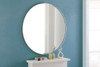 ELEGANT DECOR MR4049S Metal frame Round Mirror 48 inch Silver finish