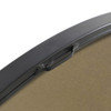 ELEGANT DECOR MR4047BK Metal frame Round Mirror 48 inch Black finish