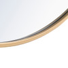 ELEGANT DECOR MR4045BR Metal frame Round Mirror 42 inch Brass finish