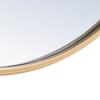 Elegant Decor MR4042BR Metal frame Round Mirror 36 inch Brass finish