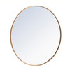 Elegant Decor MR4038BR Metal frame Round Mirror 32 inch Brass finish