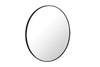 ELEGANT DECOR MR4037BK Metal frame Round Mirror 32 inch Black finish