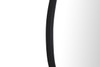 ELEGANT DECOR MR4037BK Metal frame Round Mirror 32 inch Black finish