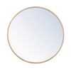 Elegant Decor MR4032BR Metal frame Round Mirror 24 inch Brass finish