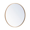 Elegant Decor MR4032BR Metal frame Round Mirror 24 inch Brass finish