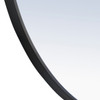 Elegant Decor MR4031BK Metal frame Round Mirror 24 inch Black finish