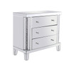 Elegant Decor MF92016 35.5 inch Crystal Cabinet Silver Royal Cut Crystal