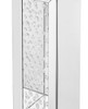 Elegant Decor MF91015 12 inch Crystal End Table in Clear Mirror Finish