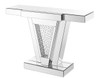 Elegant Decor MF91014 47 inch Rectangle Crystal Console Table in Clear Mirror Finish