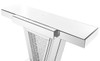 Elegant Decor MF91014 47 inch Rectangle Crystal Console Table in Clear Mirror Finish